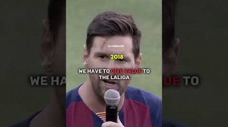 MESSI WARNED BARCELONA IN 2018 