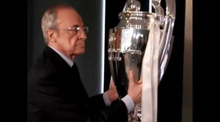 Florentino Pérez replaces Real Madrid&#39;s 15th Champions League trophy