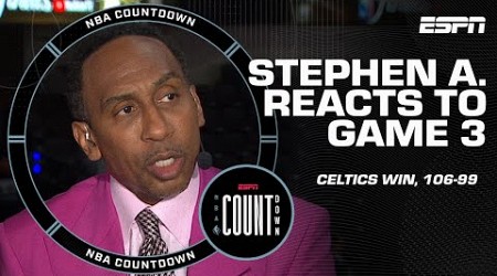 Celtics-Mavericks Game 3 Reaction: I’ve got my broom ready! – Stephen A. | NBA Countdown