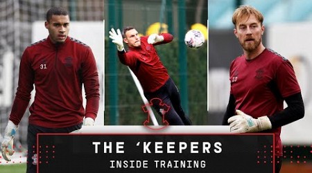 INSIDE TRAINING: Goalkeepers get mic&#39;d up 