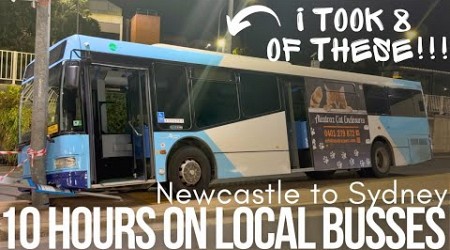 10 HOURS on 8 BUSSES to travel just 200km - AM I MAD? Newcastle to Sydney, by local bus.