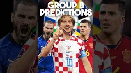 Predicting Euro 2024 Group B