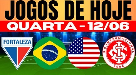 JOGOS DE HOJE BRASILEIRÃO I QUARTA-FEIRA 12/06/2024 | JOGOS DE HOJE