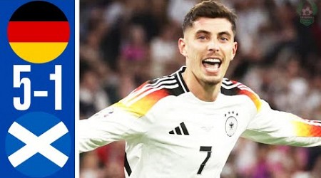 Germany vs Scotland 5-1 - All Goals &amp; Highlights - Euro 2024