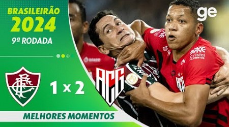 FLUMINENSE 1 X 2 ATLÉTICO-GO| MELHORES MOMENTOS | 9ª RODADA BRASILEIRÃO 2024 | ge.globo