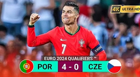 Portugal vs Czech Republic 4-0 | Ronaldo Hattrick EURO 2024 Qualifiers Highlights Goals