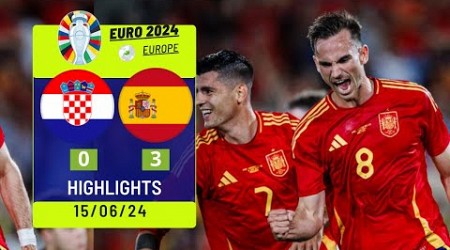 Spain vs Croatia 3-0 | Highlights Extended Goals | UEFA EURO 2024