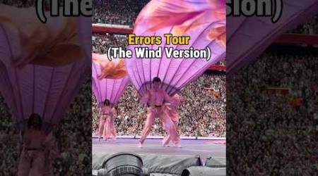 Taylor Swift&#39;s Dancers Battle the Wind- Eras Tour Liverpool #taylorswift #shorts