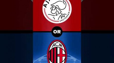 Ajax vs AC Milan combined 11 (Champions League Final 1995) #football #championsleague #final #1995