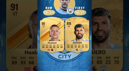 Manchester City Pep Guardiola. Fist Season 16/17 vs Now 23/24 #fifa #cardfifa #ultimateteam