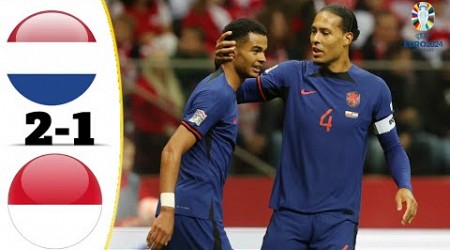 Netherland Vs Poland 2-1 || Highlights &amp; All Goals| Euro Cup 2024 #poland #netherland #lewandowski