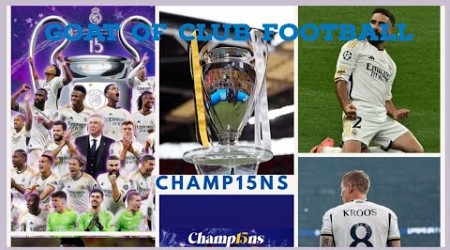 Real Madrid yet again the champions of Europe. It&#39;s UEFA Real Madrid League | GOAT of CLUB FOOTBALL