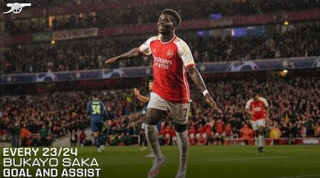 BUKAYO SAKA | EVERY GOAL AND ASSIST | 2023/24 COMPILATION