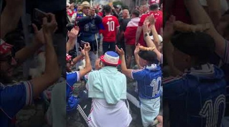 The French fans are up for it today! 