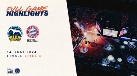 ALBA BERLIN vs. FC Bayern München Basketball - Full Game Highlights - Finale Spiel 4, Saison 2023/24