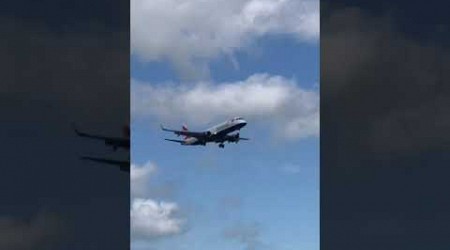 British Airways Plane Approaching Southampton Airport.