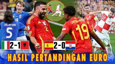 Hasil Euro: Kontroversi Wasit Kroasia Lawan Spanyol - Sempat Blunder, Italia Sukses Comeback