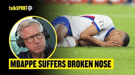 Jeff Stelling &amp; Alan Pardew REACT To Mbappe&#39;s GRUESOME Broken Nose During France&#39;s Win Over Austria!