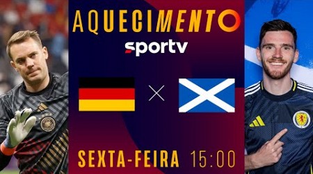 ALEMANHA X ESCÓCIA | AQUECIMENTO AO VIVO E COM IMAGENS | EUROCOPA | #live |sportv