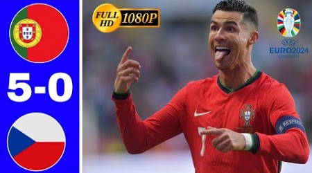 Portugal Vs Republik Ceko 5-0 Tadi Malam Euro 2024 || Ronaldo Hattrick 