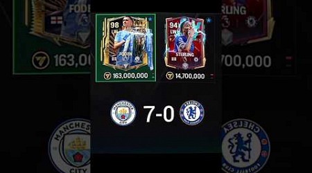 Manchester city vs Chelsea in fc mobile 24#fcmobile24