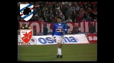 Mancini Sampdoria vs Estrella roja | #UCL 1991-92