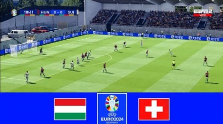 Hungary vs Switzerland (1-3) | Uefa Euro Cup 2024 | Match Live Today | eFootball Pes 21 Gameplay