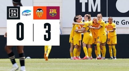 Valencia Femenino vs FC Barcelona (0-3) | Resumen y goles | Highlights Liga F