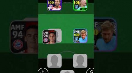 Bayern Munich vs Manchester City Squad || in efootball 24 mobile||4-4-2 Formation||#shorts