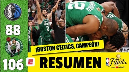 ¡BOSTON CELTICS son los CAMPEONES DE LA NBA 2024! Logran su título 18 después de 16 años | NBA