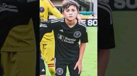 Thiago Messi debutó en LaLiga Future con el Inter Miami, el hijo de Leo y Anto