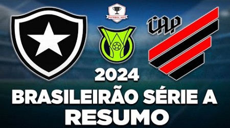 BOTAFOGO x ATHLETICO-PR AO VIVO | BRASILEIRÃO SÉRIE A 2024 | 10ª RODADA | NARRAÇÃO