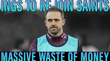 Danny Ings to leave West Ham and re-join Southampton for a massive transfer loss