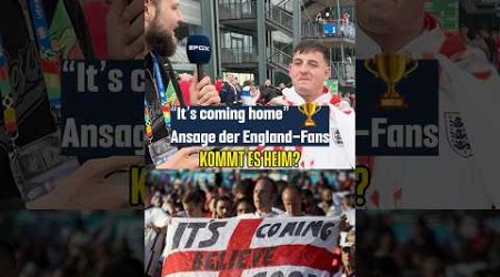 Ansage der England-Fans: “It’s coming home!” #shorts #euro2024