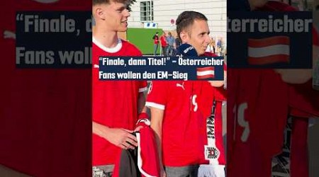 Ansage von den Österreich-Fans 