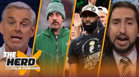 Celtics win NBA Finals, Jets ‘willing to roll with’ Rodgers, Is Caitlin Clark a target? | THE HERD