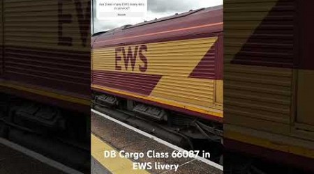 DB Cargo Class 66807 in EWS livery departing to Southampton Docks. #train #britishrailways