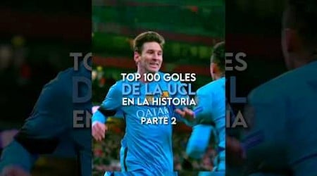 Top 100 mejores goles en la Champions League (PT 2) 