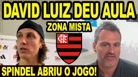 DEU AULA! DAVID LUIZ FALA DE REENCONTRO COM EVERTON RIBEIRO! SPINDEL ABRIU O JOGO! ZONA MISTA E+