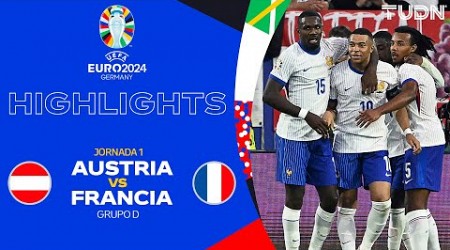 HIGHLIGHTS - Austria vs Francia | UEFA EURO 2024 - J1 | TUDN