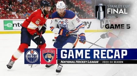 Gm 5: Oilers @ Panthers 6/18 | NHL Highlights | 2024 Stanley Cup Final