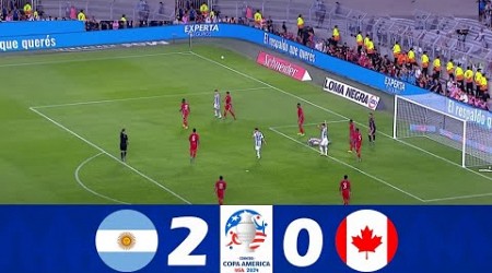 Argentina vs Canada 2-0 | 2024 Copa America | Match Highlights