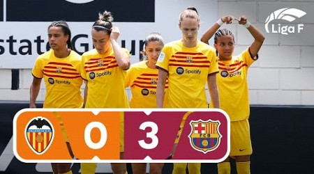 Resumen del VCF Femenino vs FC Barcelona Jornada 30 | Liga F