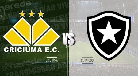 CRICIÚMA X BOTAFOGO AO VIVO HOJE DIRETO DO HERIBERTO HULSE - TRANSMISSÃO BRASILEIRÃO 2024