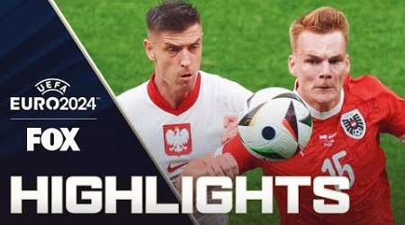 Poland vs. Austria Highlights | UEFA Euro 2024