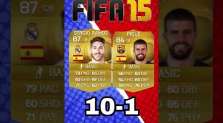 RAMOS VS PIQUE Evolution on FIFA! #barcelona #realmadrid #footballevolution #fifa