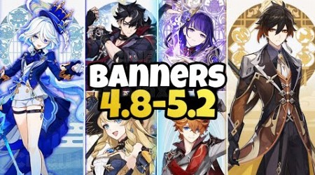 NEW UPDATE! CHARACTER BANNER ROADMAP FOR 4.8-5.0 ALONGWITH RERUNS - Genshin Impact