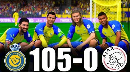 FIFA 23 | RONALDO, MESSI, MBAPPE, NEYMAR, ALLSTARS | Al-Nassr 105-0 AJAX | PS5 4K 60FPS