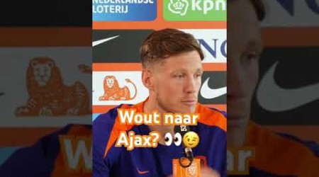 Wout Weghorst wordt gevraagd naar een transfer en wat hij van Ajax vindt. #oranje #euro2024 #ajax