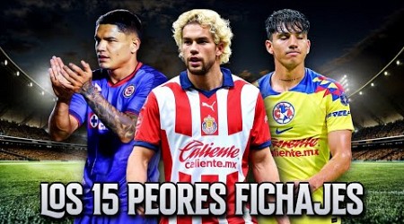 Los 15 Peores Fichajes de la Temporada 2023-2024 de Liga MX